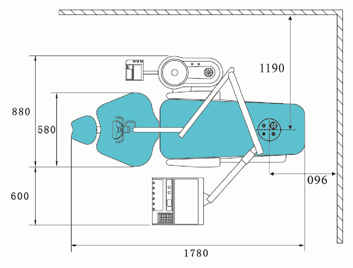 KLT 6210 N1 Lower - стоматологическая установка с нижней подачей