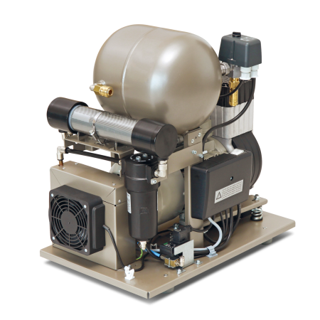 EKOM DK50-10 Z/M (S/M)- безмасляный компрессор для одной стоматологической установки c осушителем